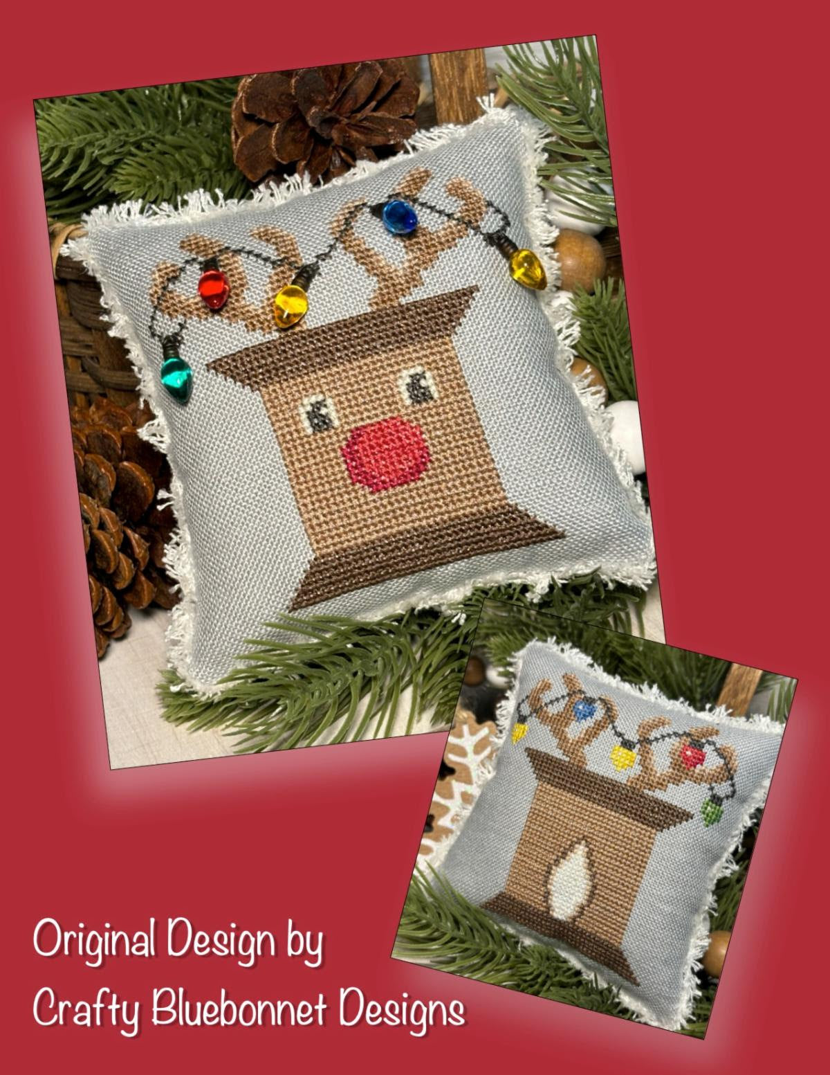 Rudolph Spool by Crafty Bluebonnet Designs for Needlework Marketplace