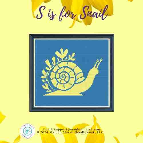 *Preorder* S is for Snail by Maiden Marsh Needlework