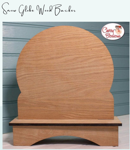 ✩Preorder✩  Snow Globe Wood Backer by Cherry Blossoms