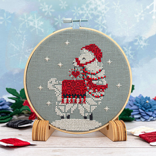 *PREORDER* Snowflake Llama Ornament by Counting Puddles for Needlework Marketplace