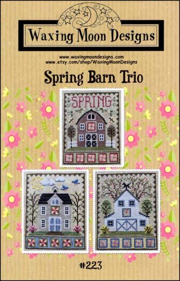 Spring Barn Trio by Waxing Moon Designs