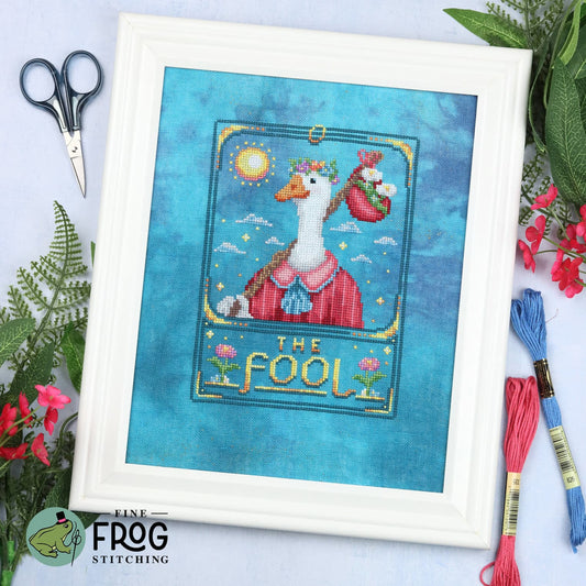 ✩Preorder✩ Feather Tarot: The Fool by Fine Frog Stitching