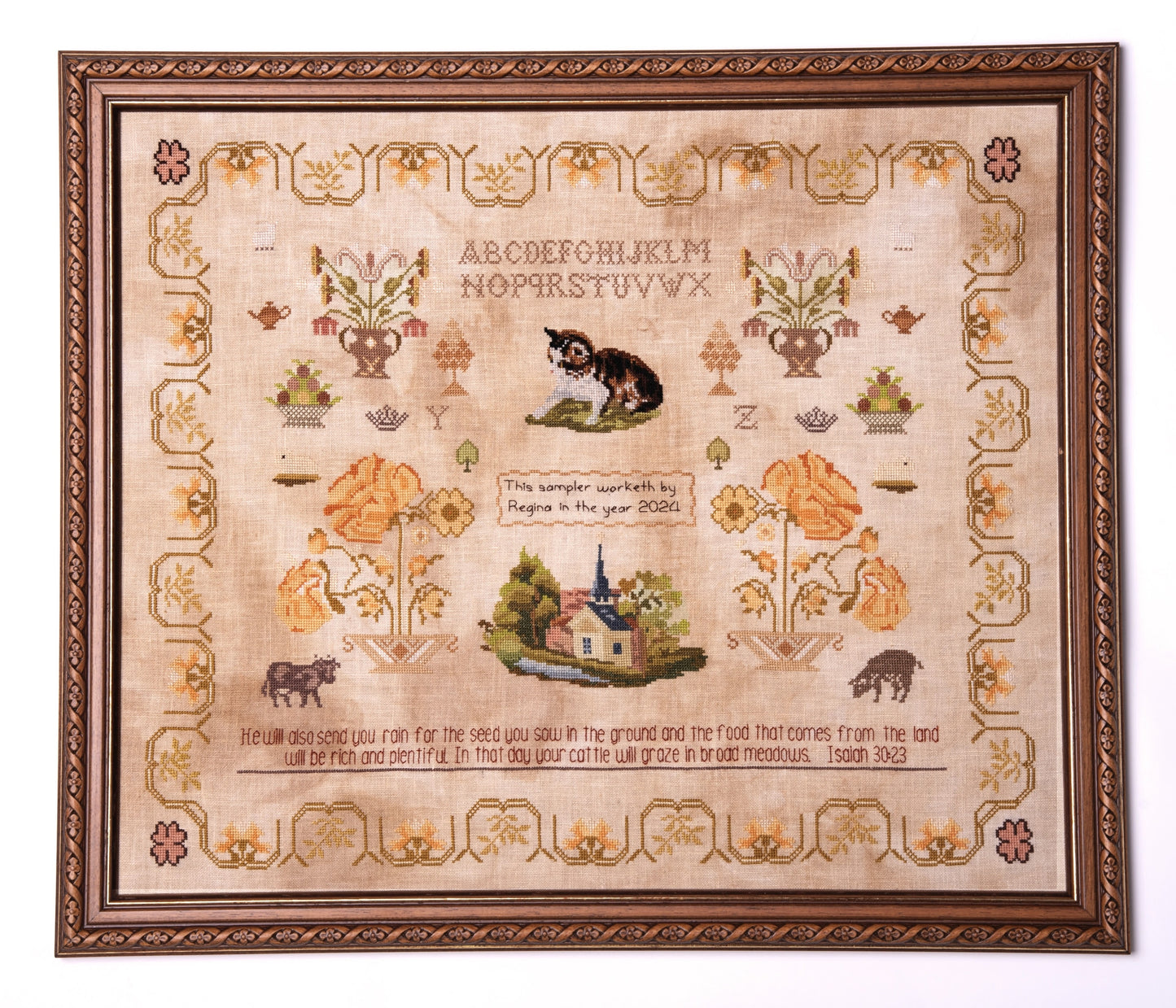 *PREORDER* The Blessing Sampler by Samplers and Primitives for Needlework Marketplace