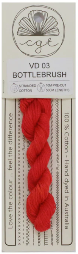 VD03 Bottlebrush | 6 Strand Embroidery Floss by Cottage Garden Threads