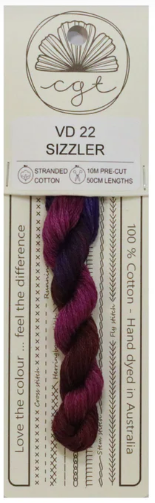 VD22 Sizzler | 6 Strand Embroidery Floss by Cottage Garden Threads