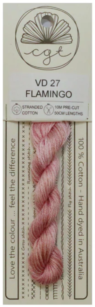 VD27 Flamingo | 6 Strand Embroidery Floss by Cottage Garden Threads