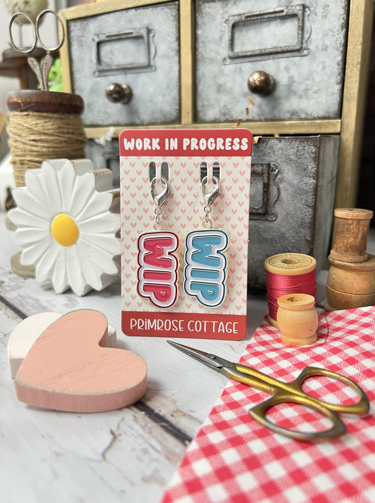 Work In Progress Charms by Primrose Cottage Stitches