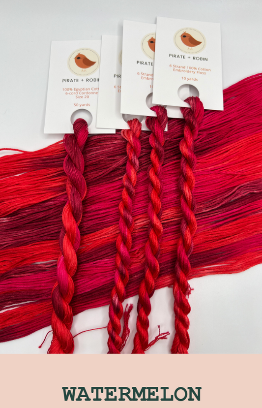 ✩Preorder✩ Watermelon (10 yard Skein) by Pirate and Robin