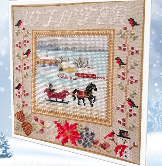 *PREORDER* Winter by Twin Peak Primitives for Needlework Marketplace