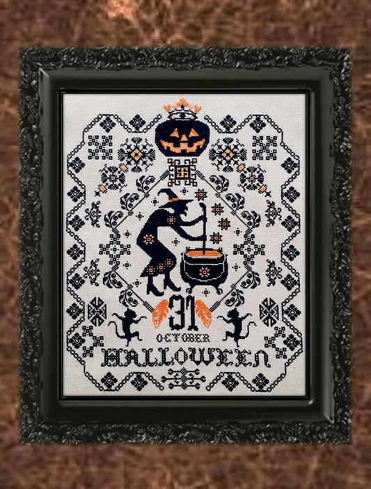 *PREORDER* Witch Sampler by Twin Peak Primitives for Needlework Marketplace