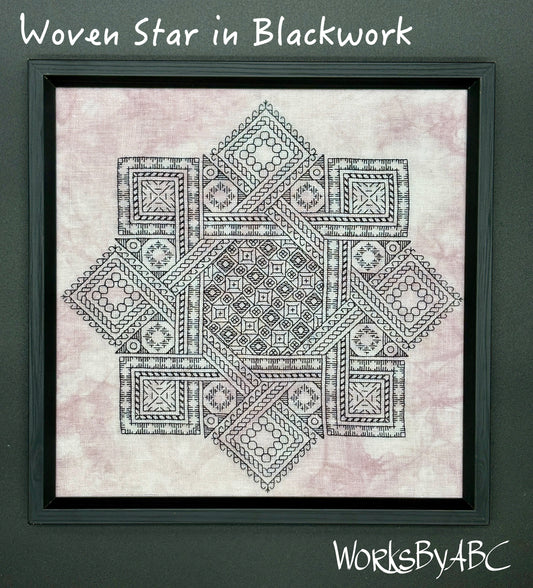 ✩Preorder✩ Woven Star in Blackwork by WorksByABC