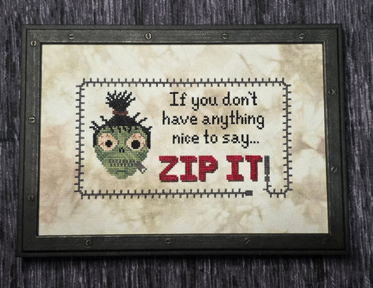 ✩Preorder✩ Zip It by Ghost Boy Needleworks
