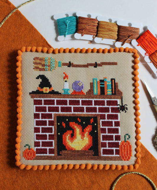 ✩Preorder✩ Autumn Fireside Magic by Stay Platinum Stitchery