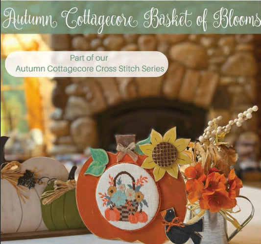 ✩Preorder✩ Autumn Cottagecore Basket of Blooms by Anabella's