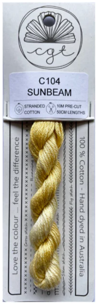 C104 Sunbeam (Daydream Collection) | 6 Strand Embroidery Floss by Cottage Garden Threads