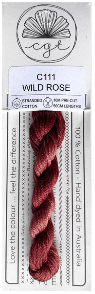C111 Wild Rose (Cottagecore Collection) | 6 Strand Embroidery Floss by Cottage Garden Threads