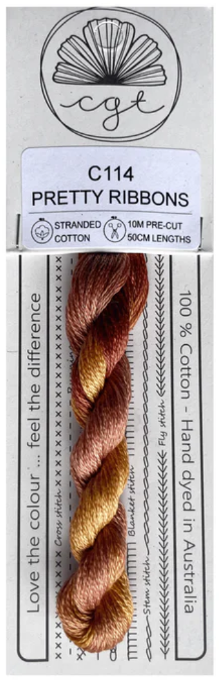 C114 Pretty Ribbons (Cottagecore Collection) | 6 Strand Embroidery Floss by Cottage Garden Threads