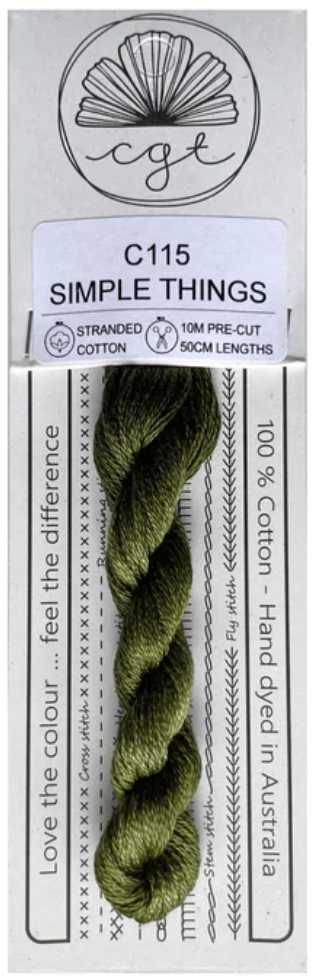 C115 Simple Things (Cottagecore Collection) | 6 Strand Embroidery Floss by Cottage Garden Threads