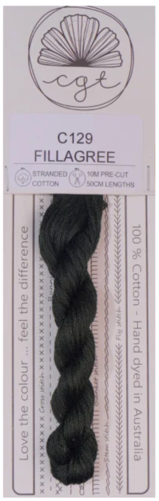 C129 Fillagree (Secret Garden Collection) | 6 Strand Embroidery Floss by Cottage Garden Threads
