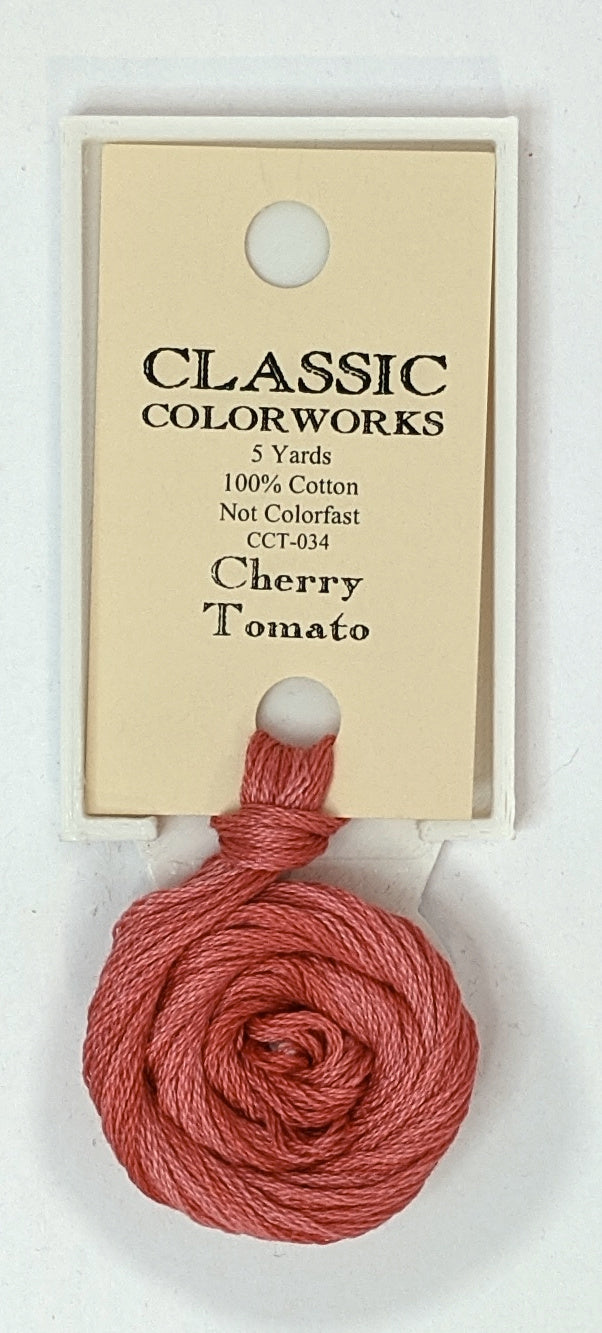 034 Cherry Tomato | 6 Strand Embroidery Floss by Classic Colorworks