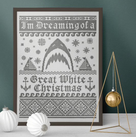 ✩Preorder✩ Great White Christmas by Boomerang Stitches