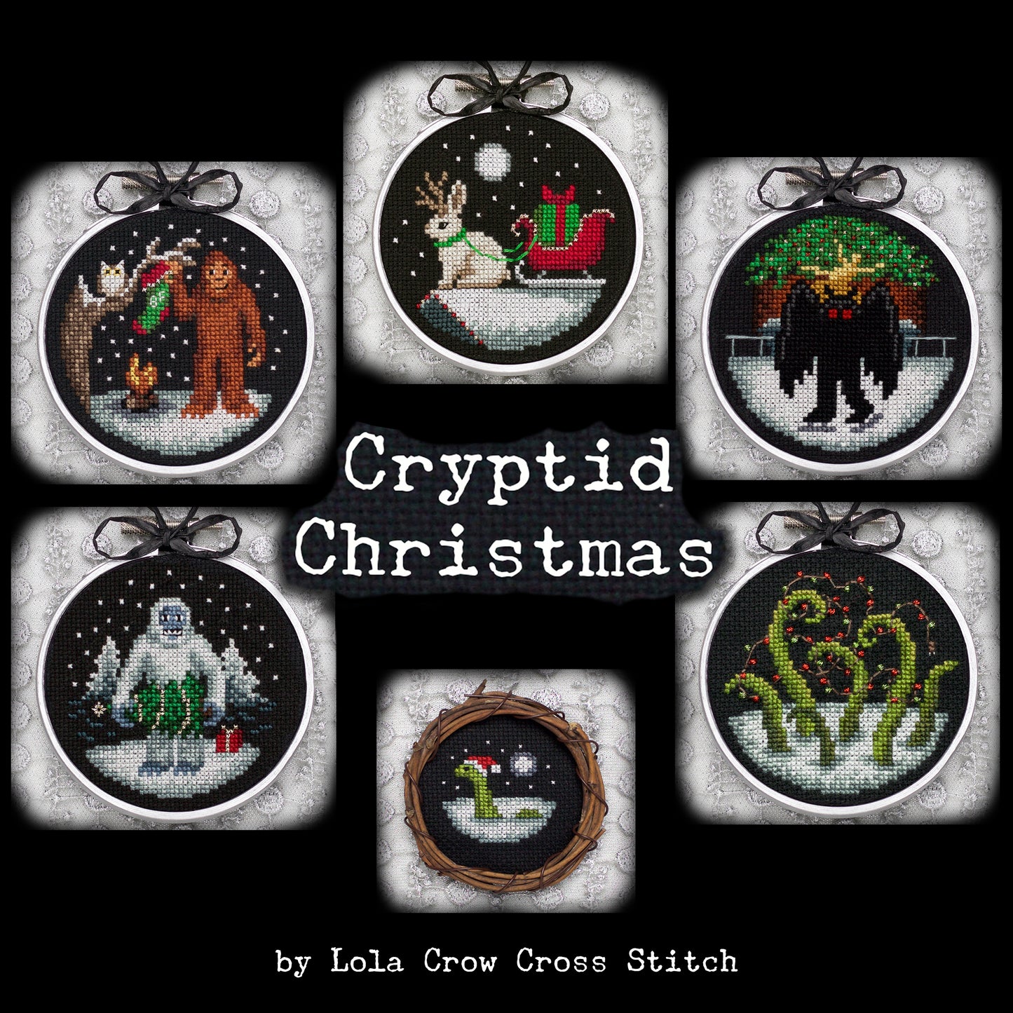 Cryptid Christmas by Lola Crow for Needlework Marketplace