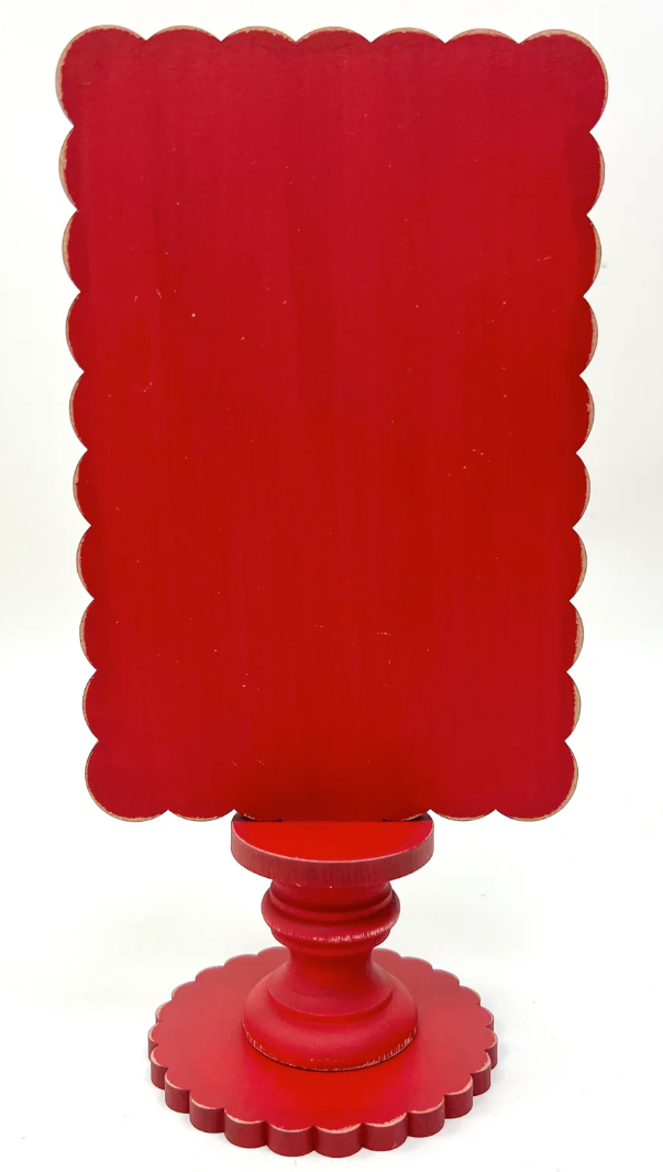 Simply Scallop Rectangle Pedestal Frame by Paisley and Polka Dot