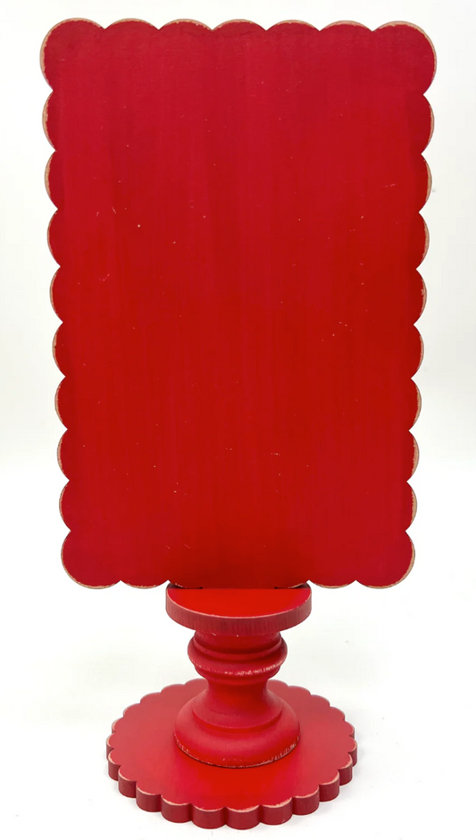 Simply Scallop Rectangle Pedestal Frame by Paisley and Polka Dot