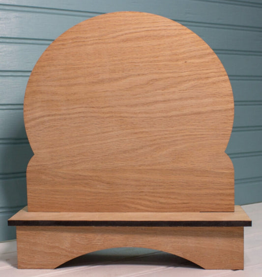 Snow Globe Wooden Backer by Cherry Blossoms