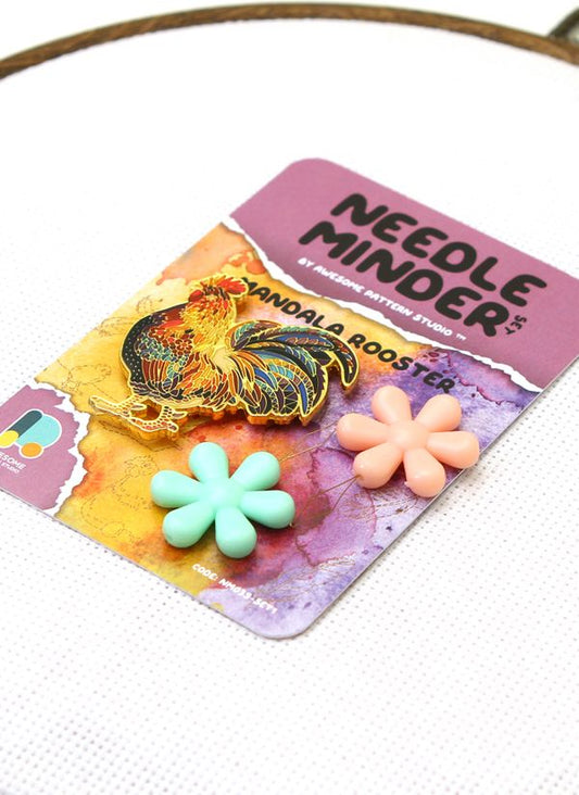 *Preorder* Mandala Rooster Needle Minder by Awesome Pattern Studio