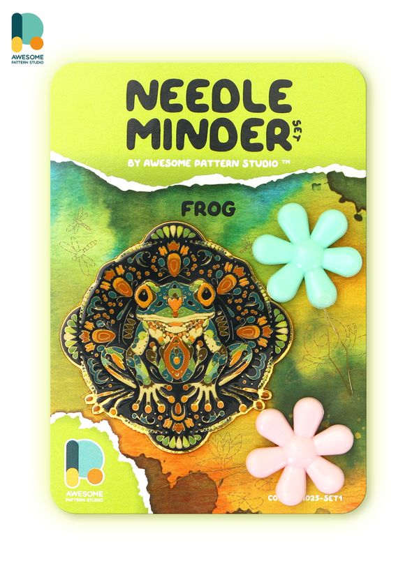 *Preorder* Frog Needle Minder by Awesome Pattern Studio