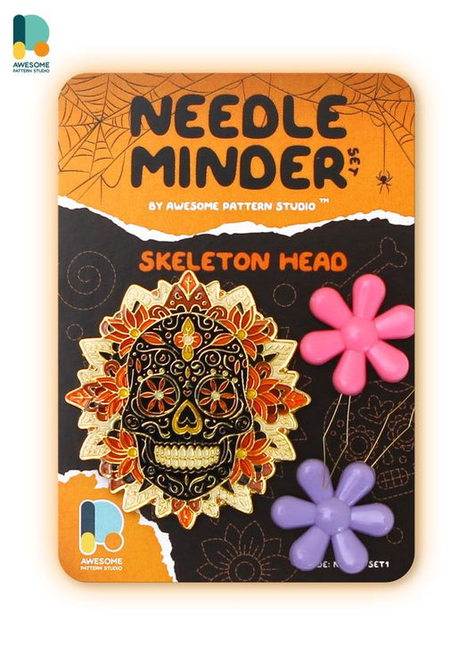 *Preorder* Skeleton Head National Park Needle Minder by Awesome Pattern Studio