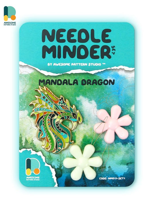 *Preorder* Mandala Dragon Needle Minder by Awesome Pattern Studio