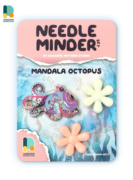 *Preorder* Mandala Octopus Needle Minder by Awesome Pattern Studio
