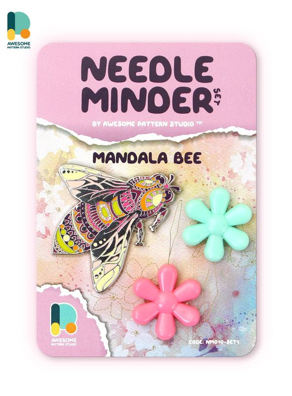 *Preorder* Mandala Bee Needle Minder by Awesome Pattern Studio