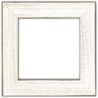 6x6 Antique White Wooden Frame by Mill Hill