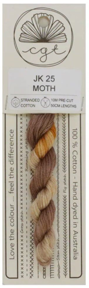JK25 Moth | 6 Strand Embroidery Floss by Cottage Garden Threads