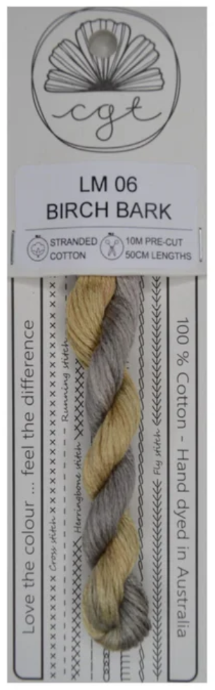 LM06 Birch Bark | 6 Strand Embroidery Floss by Cottage Garden Threads