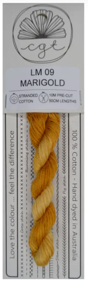 LM09 Marigold | 6 Strand Embroidery Floss by Cottage Garden Threads