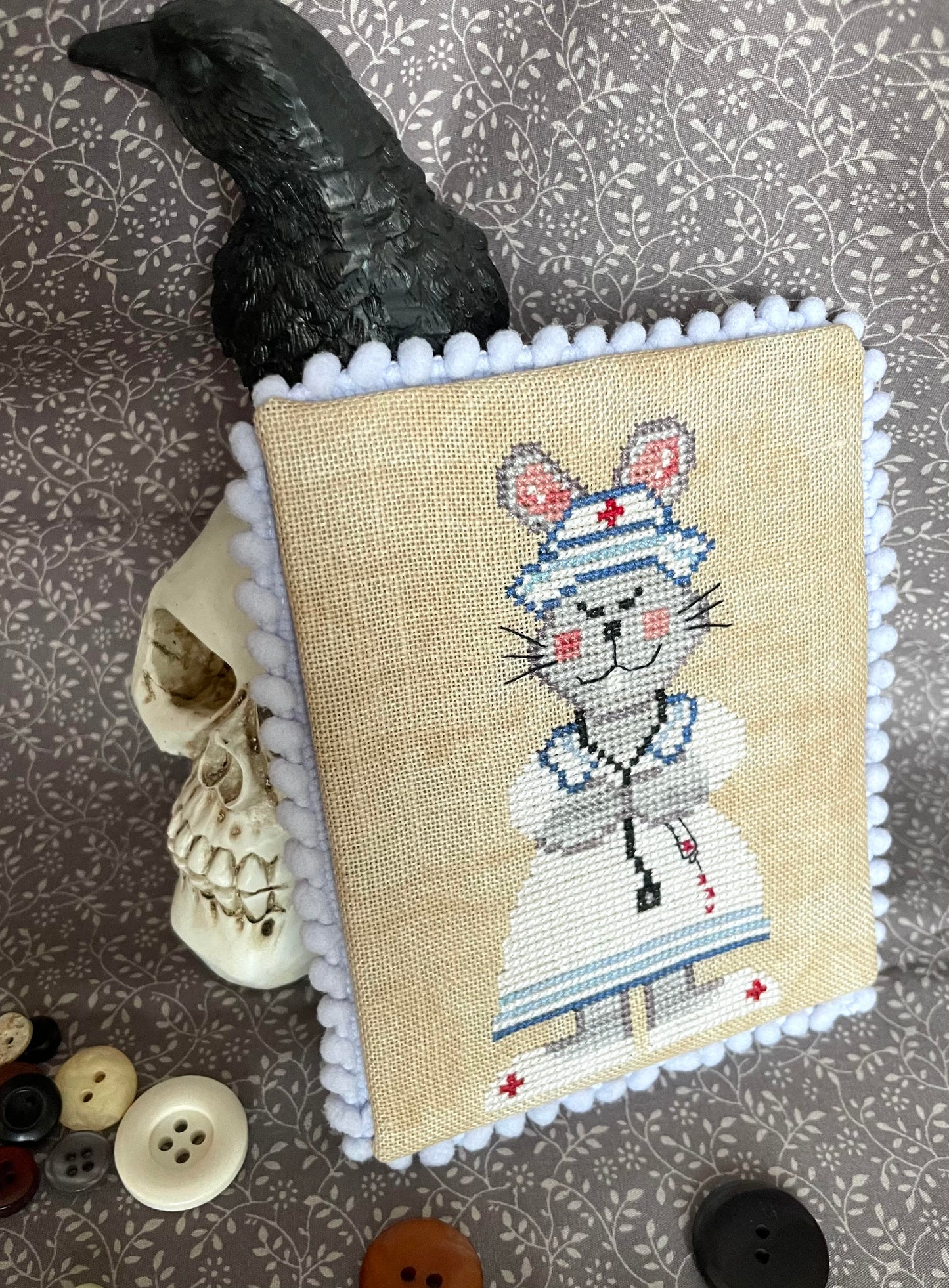 *PREORDER* Halloween Animals Series: Nurse Ratched by Romy's Creations for Needlework Marketplace