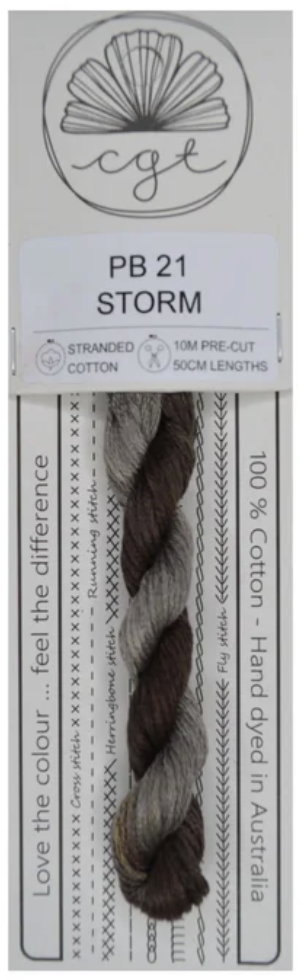 PB21 Storm | 6 Strand Embroidery Floss by Cottage Garden Threads