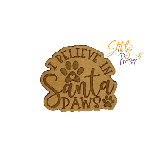 *PREORDER*Wooden Santa Paws Needle Minder by Stitchy Prose for Needlework Marketplace