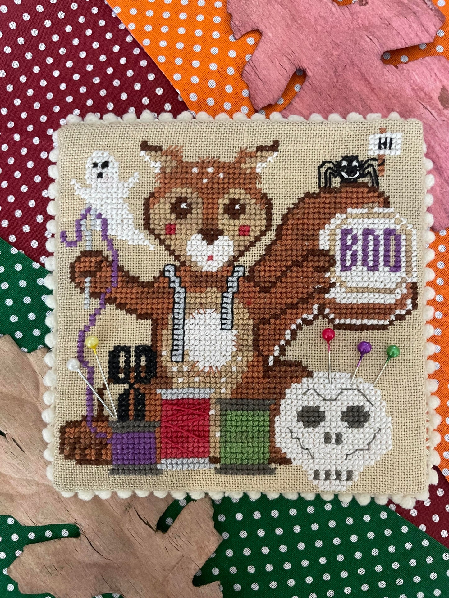 *PREORDER* Halloween Animals Series: Stabby Squirrel by Romy's Creations for Needlework Marketplace