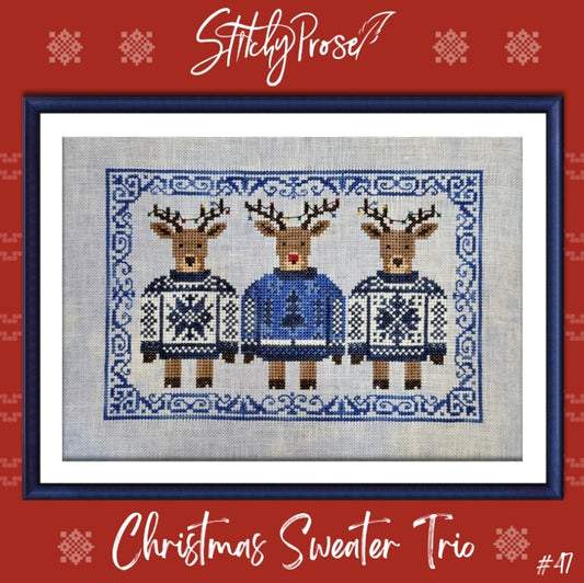 ✩Preorder✩ Christmas Sweater Trio by Stitchy Prose