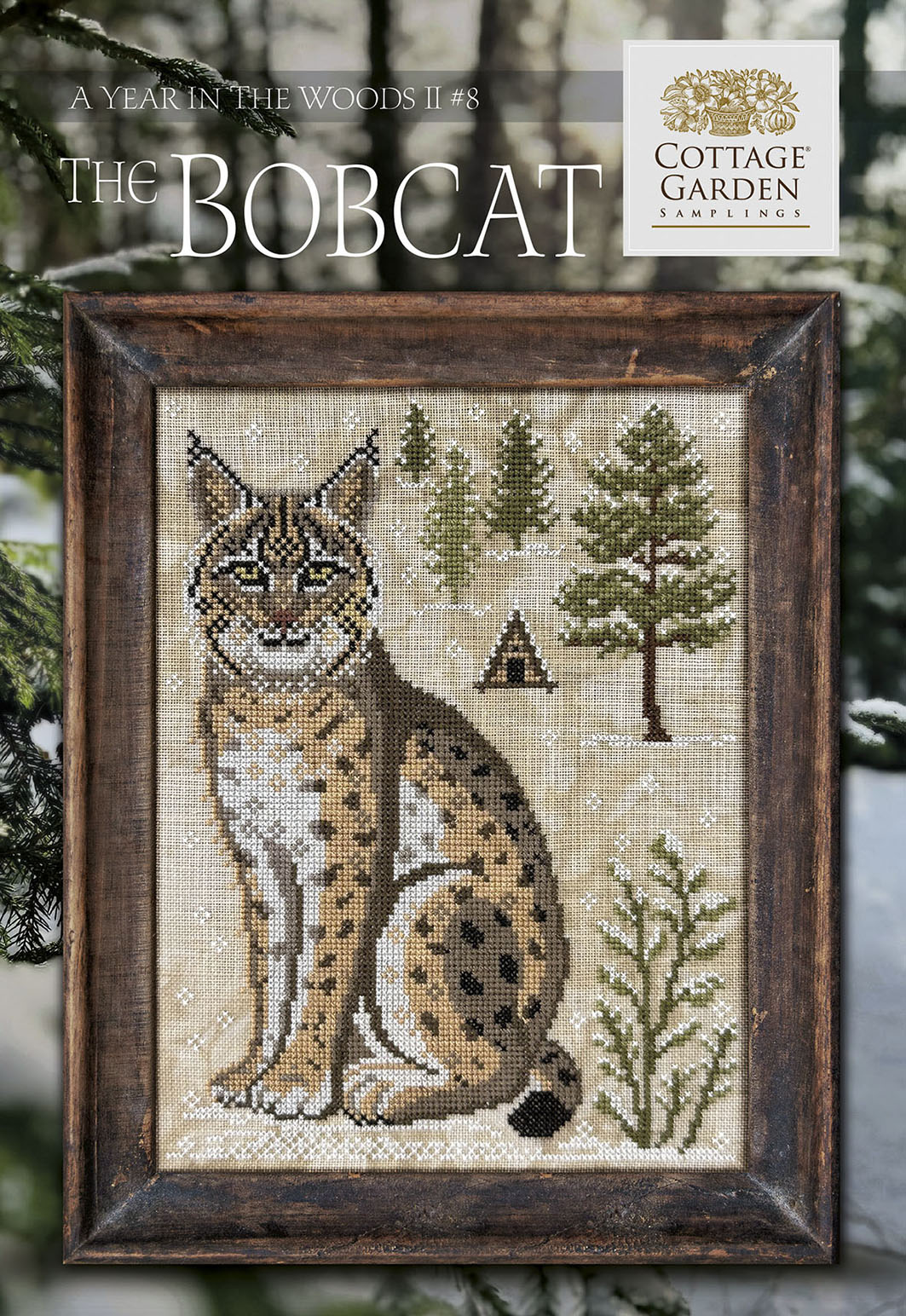 The Bobcat by Cottage Garden Samplings-Cross Stitch-Cottage Garden Samplings-Millennial Fabrics