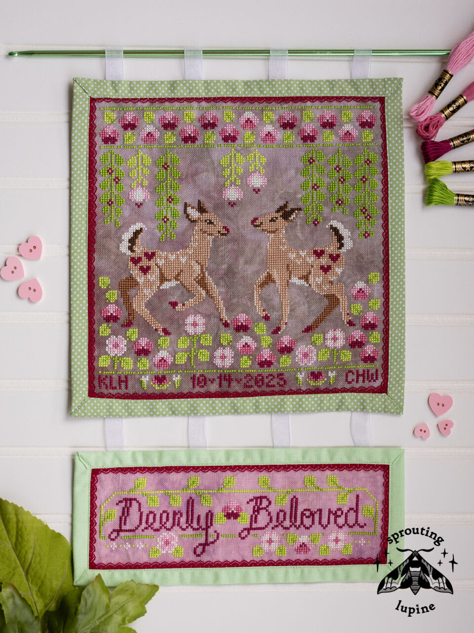 Deerly Beloved Booklet by Sprouting Lupine-Cross Stitch-Sprouting Lupine-Millennial Fabrics