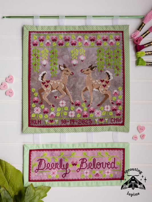 Deerly Beloved Booklet by Sprouting Lupine-Cross Stitch-Sprouting Lupine-Millennial Fabrics