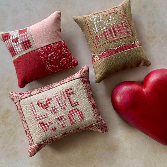 *January 26' Preorder* Love Triangle by Heart in Hand-Cross Stitch-Heart in Hand-Millennial Fabrics