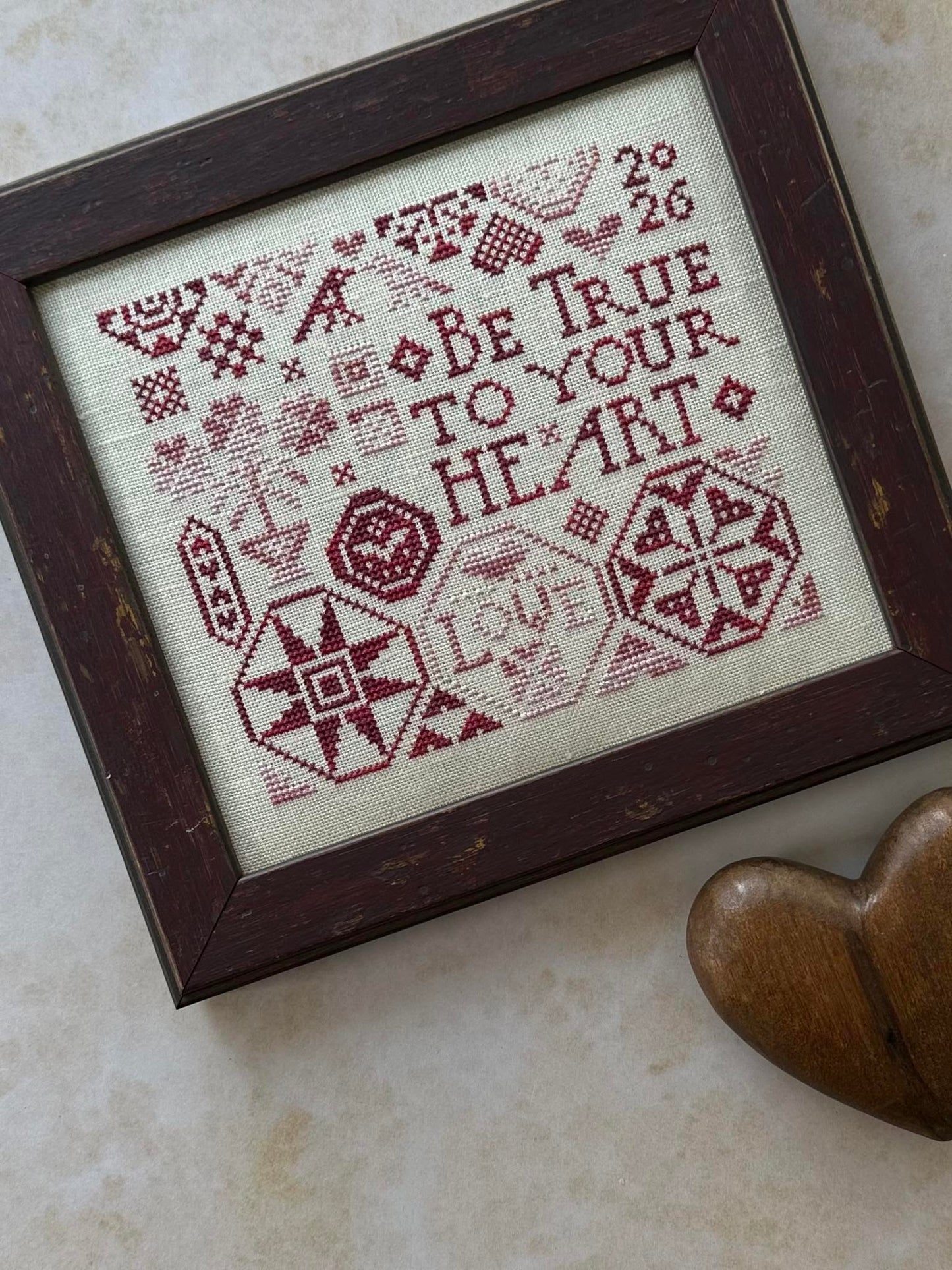 *January 26' Preorder* 2026 Collectors Heart Kit by Heart in Hand-Cross Stitch-Heart in Hand-Millennial Fabrics