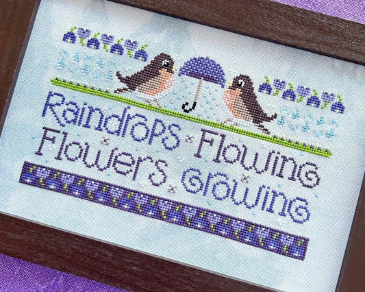 *January 26' Preorder* WordyBirds April by Sweet Wing Studio-Cross Stitch-Sweet Wing Studio-Millennial Fabrics